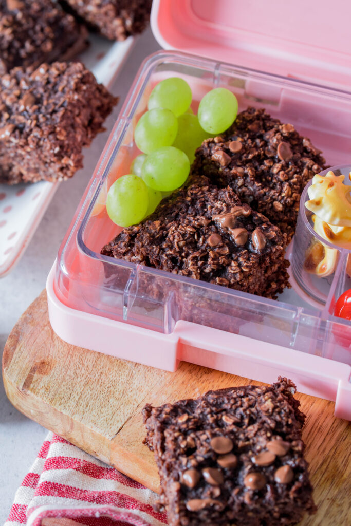Schneller Snack für die Brotdose: Haferflocken Brownies