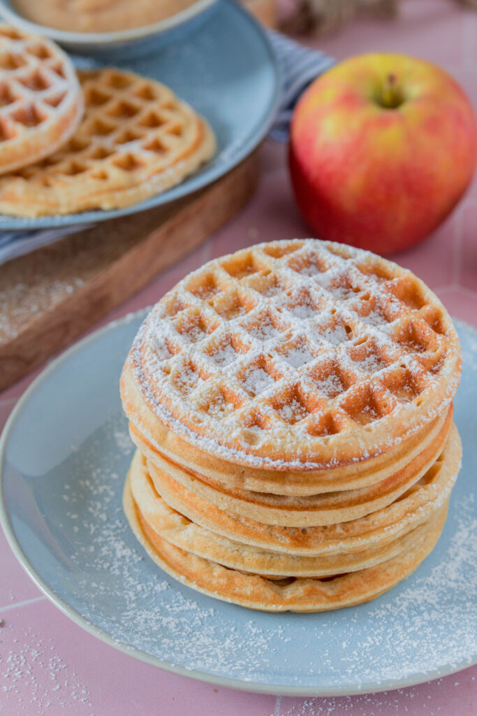 Snack für Kinder - Apfelmarkwaffeln
